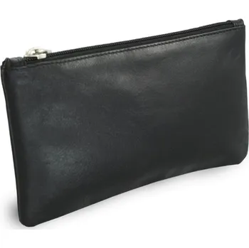 Kosmetická taška Černá kožená etue 611-0023-60