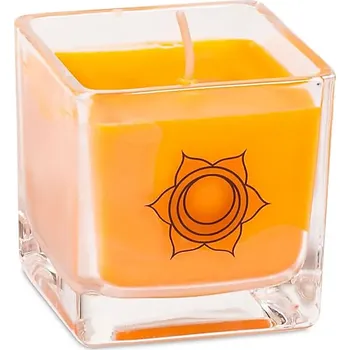 Svíčka Čakrová vonná svíčka ve skle-2.čakra