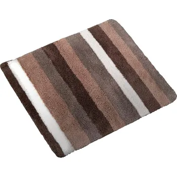 Koupelnová předložka Ridder CARL předložka 55x50cm s protiskluzem, polyester mikrovlákno, hnědá