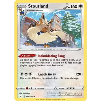 Karetní hra Pokémon karta Stoutland 135/203