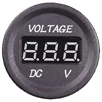 Voltmetr, 6-30V, červená LED MY1083