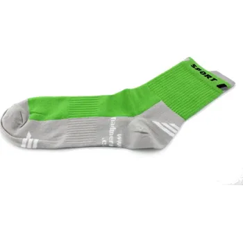Pánské ponožky Ponožky tenké SPORT zelená/šedá (ponožky muži - nadměrné velikosti)