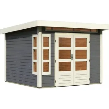 Zahrada dřevěný domek KARIBU KASTORF 6 (31533) terragrau