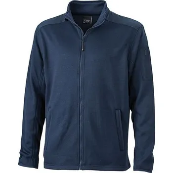 Pánská pletená fleecová bunda Knitted Fleece JN591 Barva: Modrá námořní - Modrá námořní, Velikost: 3XL