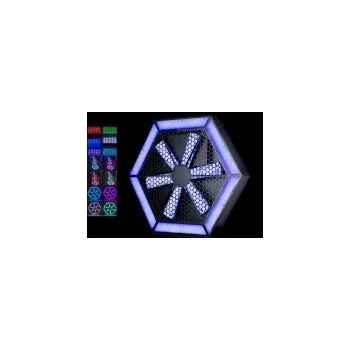 PC ventilátor Šestiramenný background fan ventilátor, 576x SMD RGB LED, DMX