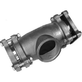 Fitinka T-kus AGA TK 70x2 1/2" s vnitřním závitem, 67,0-72,0mm, litina