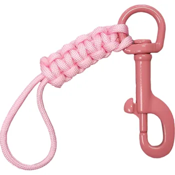 JTLine Karabina růžová s růžovou šňůrkou JTLine, 90mm (typ B) JTL-6260BP