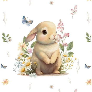 Teplákovina, Zajíček z louky světlá, panel (E) (Panely a ladící metráž)