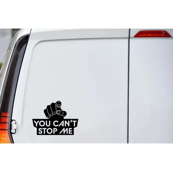 Samolepící dekorace Lepy.cz Samolepka na auto Can't stop me Velikost (šířka x výška): 13x10cm, Barevná varianta: Tmavě modrá