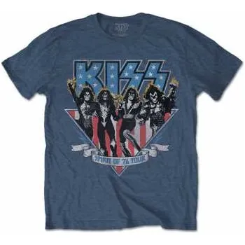 Pánské oblečení Merch Kiss: Kiss Unisex T-shirt: Americana (back Print) (small) S