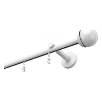 Profilová hliníková garnýž jednoduchá Elegant bílá Todi Max