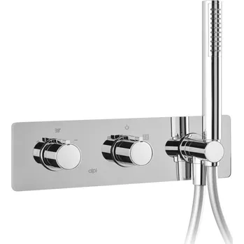 Vodovodní baterie SAPHO RHAPSODY pod. sprch. termost. baterie s ruční sprchou,2 výst.,chrom