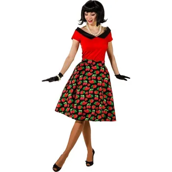 Karnevalový kostým Dámská sukně s jahodami - XL