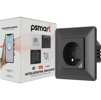 Elektrická zásuvka Psmart RM WiFi TUYA černá