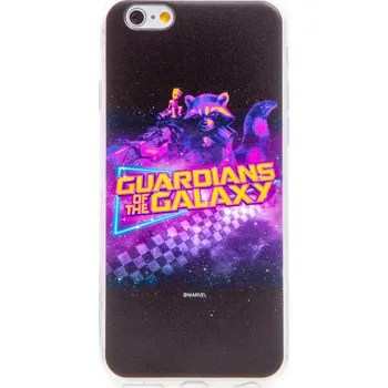 Pouzdro na mobilní telefon Kryt MARVEL pro Apple iPhone 6 / 6S - Strážci Galaxie - Rocket a Groot - gumový