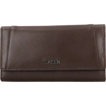 Peněženka Lagen dámská peněženka kožená BLC/5064/621 - hnědá - BROWN + doprava zdarma