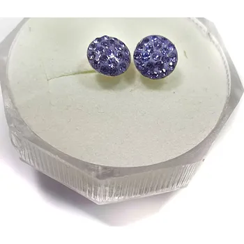 Korálek Náušnice pusety AG 925/1000 Tanzanit 7mm CB 097