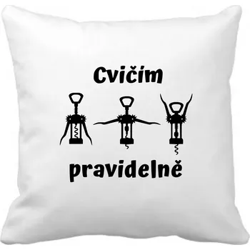 Polštář Fenomeno Polštářek - Cvičím pravidelně