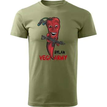 Pánské oblečení Tričko Dylan - Vegi army - olivová