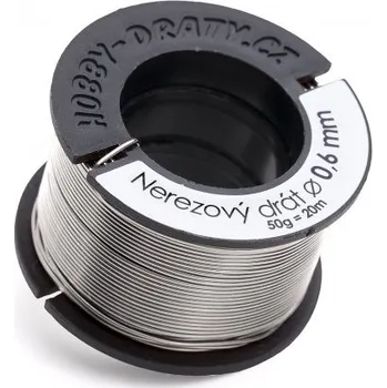 Hobby drát Hobby dráty manumi Nerezový drát 0,6/50g