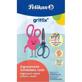 Kancelářské nůžky PELIKAN Griffix, pro leváky, modré