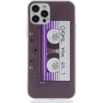 Pouzdro na mobilní telefon Kryt MARVEL pro Apple iPhone 12 Pro Max - Strážci Galaxie - kazeta Cosmic Mix - gumový