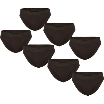 Slipy 7PACK pánské slipy Nedeto černé (7NDTS001) XL Možnost vrácení zboží ZDARMA do 120 dnů!