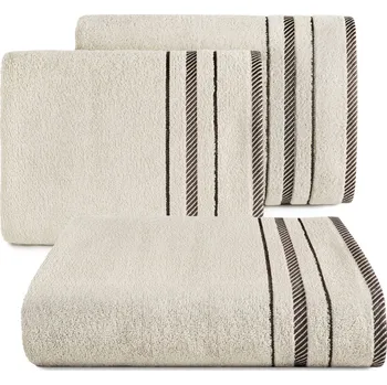 Ručník BAVLNĚNÝ RUČNÍK KORAL 30X50 CM BÉŽOVÁ