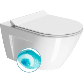 Klozet GSI NORM závěsná WC mísa, Swirlflush, 36x55cm, bílá ExtraGlaze