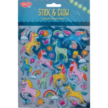 samolepka Svítící samolepky - Jednorožci