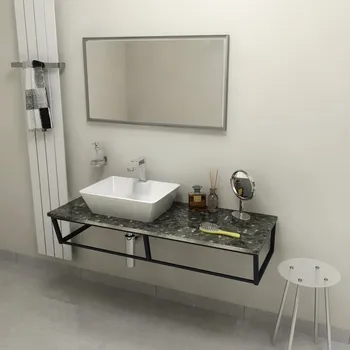 Deska pod umyvadlo SAPHO SKA deska 120x2x46 cm, technický mramor, Grigio carnico