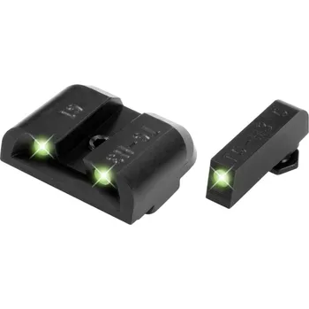 Mířidla TRUGLO TRITIUM LOW SET pro Glock 17/19/26 - zelená