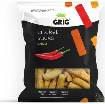 Chips Grig Cvrččí tyčinky, 100 g příchuť: Chilli