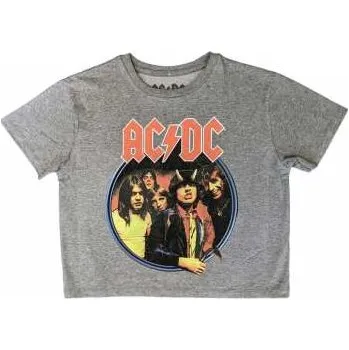 Merch AC/DC: Ac/dc Ladies Crop Top: Highway To Hell Circle (x-large) XL