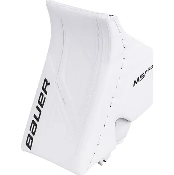 Vyrážečka Bauer S22 SUPREME M5PRO Blocker Senior WHITE Provedení: opačný gard (vyrážečka v levé ruce)