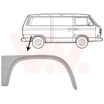 Blatník karosérie Boční stěna VAN WEZEL 5870146