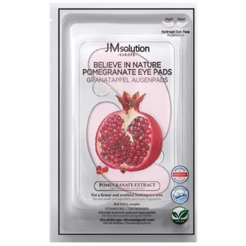 Pleťová maska JM Solution Korejská hydrogelová maska pod oči, granátové jablko, 1 pár