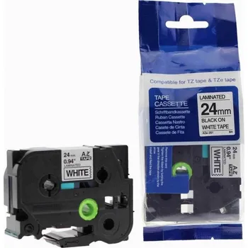 Pásek do tiskárny Kompatibilní páska s Brother TZ-251 / TZe-251, 24mm x 8m, černý tisk / bílý podklad (Kompatibilní páska s Brother TZ-251 / TZe-251, 24mm x 8m, černý tisk / bílý podklad)