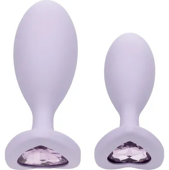 Anální kolík California Exotics First Time Crystal Booty Duo Violet