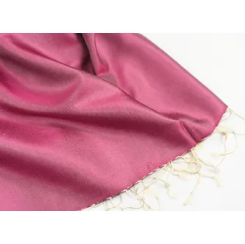 Šála Hedvábná šála Šrínagar - Třešňová