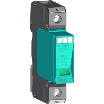 Přepěťová ochrana KIWA Ochrana přepěťová PO I 1 EWS 280V/12,5kA, modulární, vyměnitelná, B+C+D 81.023