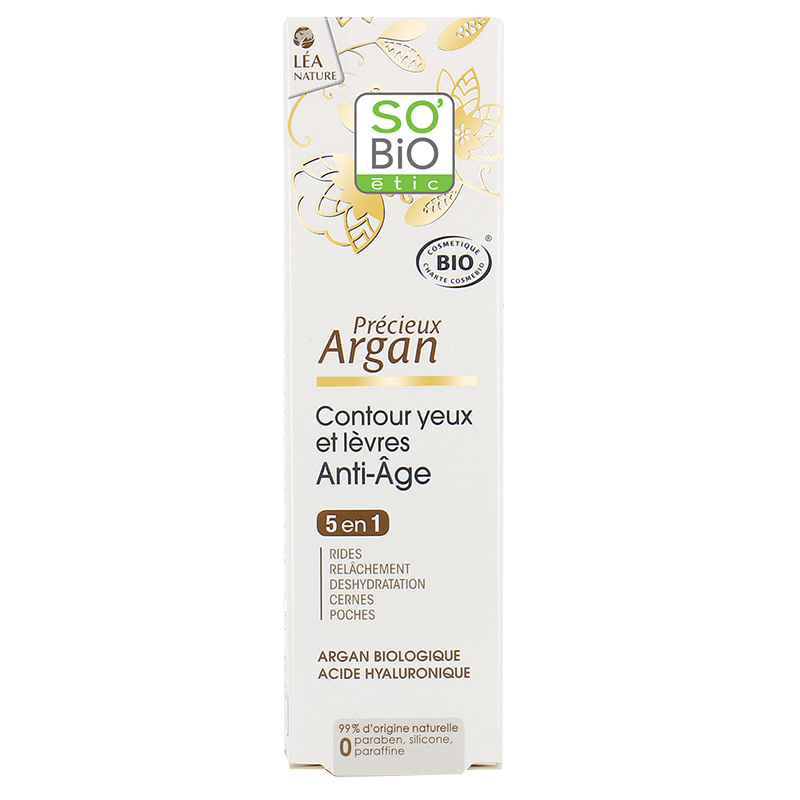 SO'BiO étic Argan Anti-Falten Nachtcreme – 50 Ml, Bio, Regenerierend, Für Alle Hauttypen