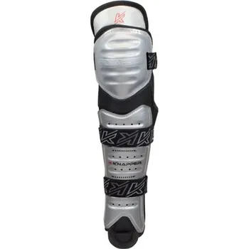 Hokejbalové holeně Knapper AK5, stříbrná, 15" Knapper