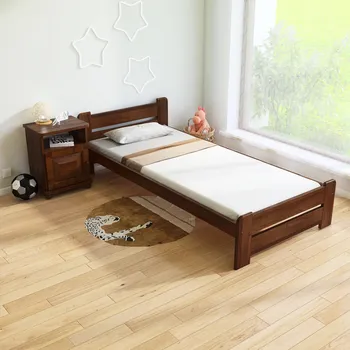 Postel Maxi Postel z masivu Union 90 x 200 cm - barva Dub + matrace Medical ROŠT ZDARMA