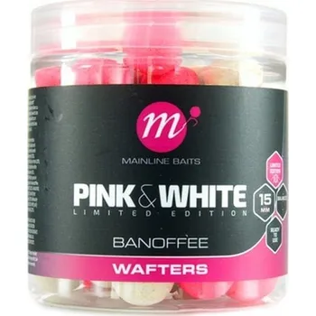 Boilies Mainline Boilies Fluro Pink White Wafters Banoffee Průměr: 15mm, Objem: 250ml