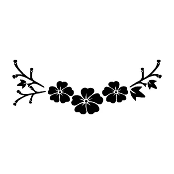 Samolepící dekorace SAMOLEPKA Květina dekor 044 levá (01 - černá) NA AUTO, NÁLEPKA, FÓLIE, POLEP, TUNING, VLASTNÍ TEXT, TISK, AUTOSAMOLEPKY.cz, POLEPY, OBRÁZEK, LOGO, SAMOLEPKY