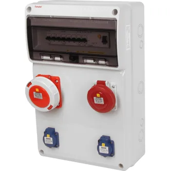 modulární přístroj a rozvaděč v810-6kA - ZSF20100010.0 /3952 Zásuvková skříň IP54 jištěná bez chrániče