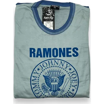 Chlapecké pyžamo Vn.Lot Chlapecké pyžama s dlouhým rukávem RAMONES Barva: Světle modrá, Velikost: 158