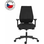 Powerton Kancelářské ergonomické křeslo Sima, Černé,rychlé dodání