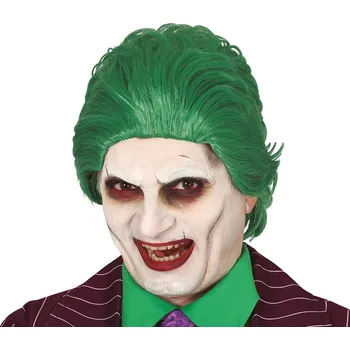 Karnevalový kostým Guirca Paruka - Bláznivý zelený Klaun